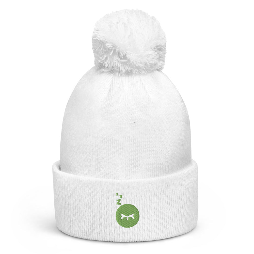 Bonnet à pompon vadormirva oeil Green | vadormirva.com