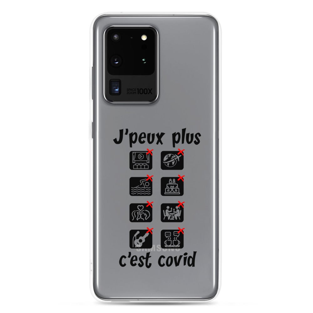 Coque Samsung "J'peux plus c'est covid"
