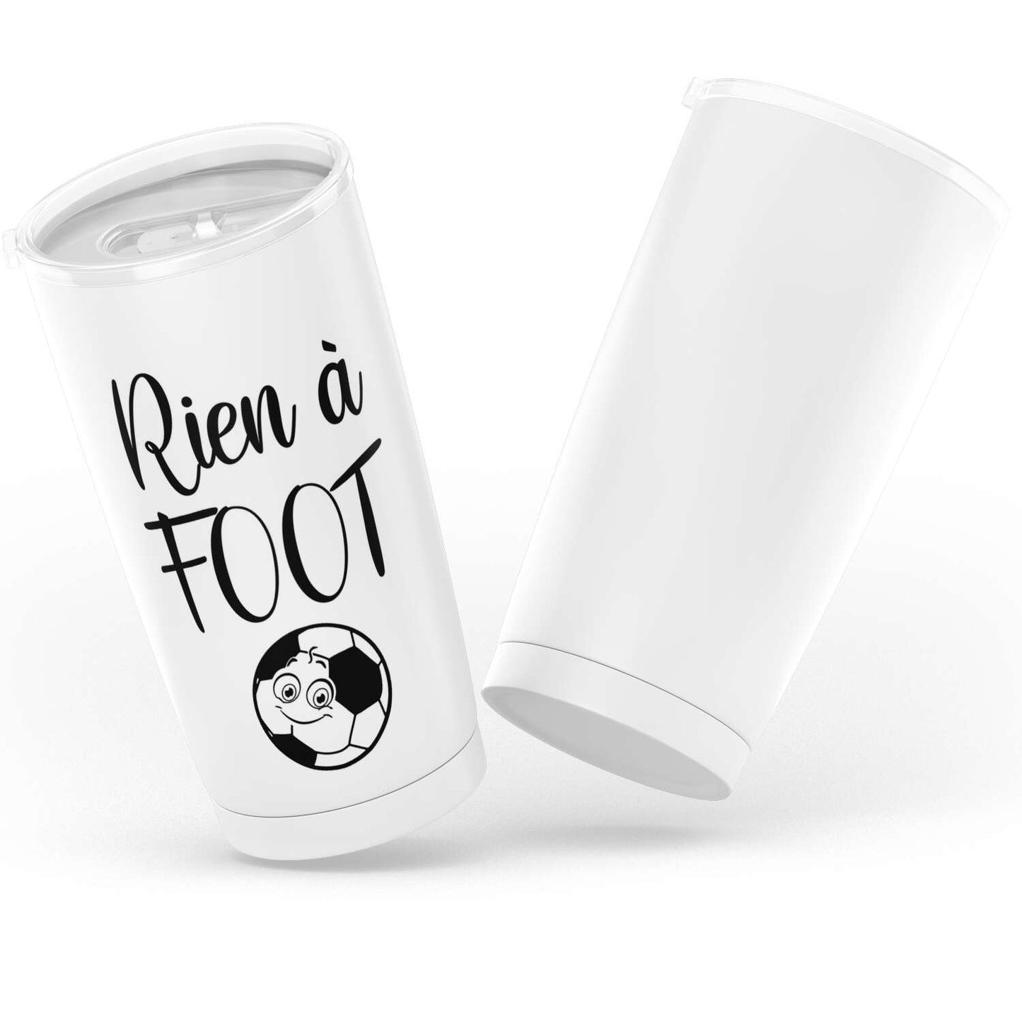 Gobelet en acier inoxydable "Rien à foot"