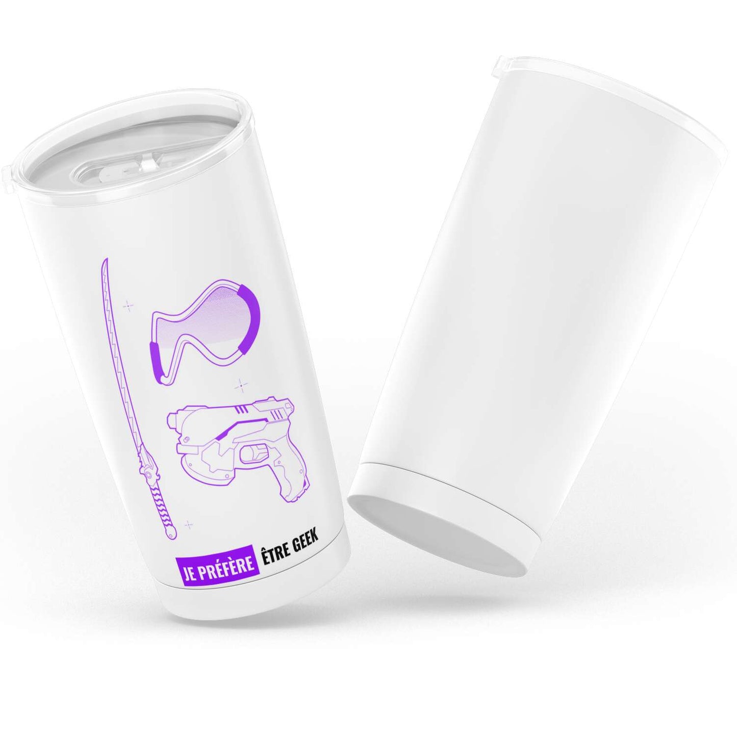 Gobelet gamer console en acier inoxydable