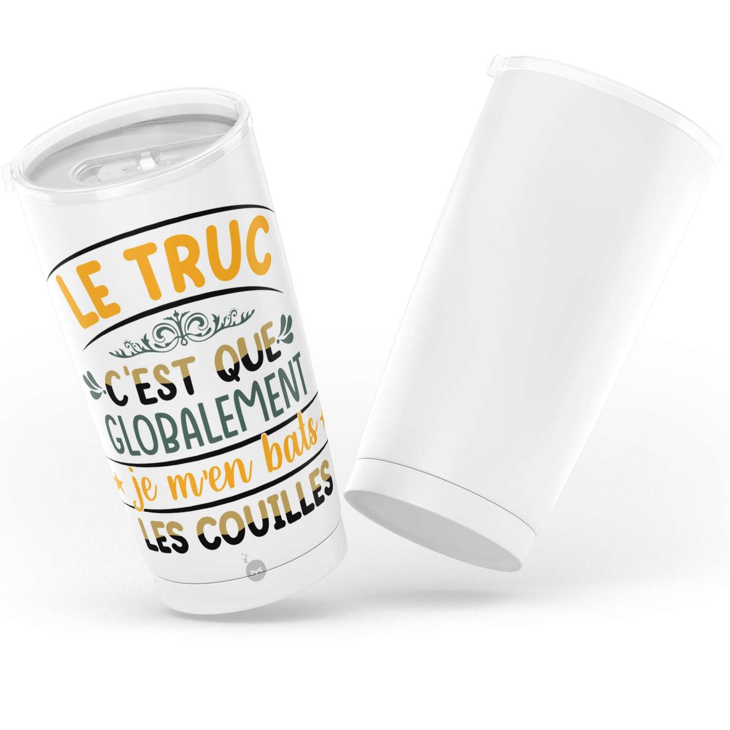 Gobelet Je m’en bats les couilles en acier inoxydable