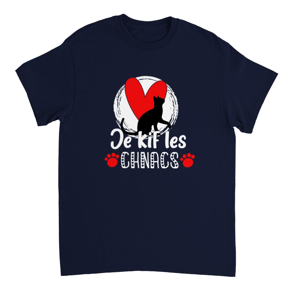 T-shirt je kif les chats