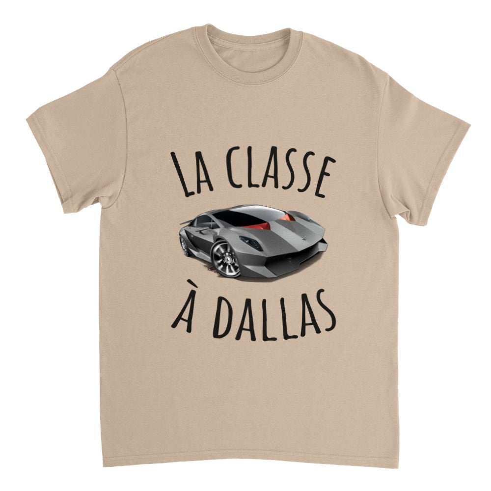 T-shirt Lamborghini "la classe a dallas" Tshirt citation drôle