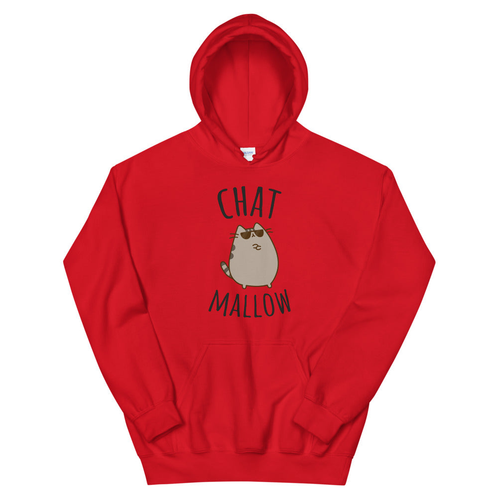 Sweat à capuche chat mallow