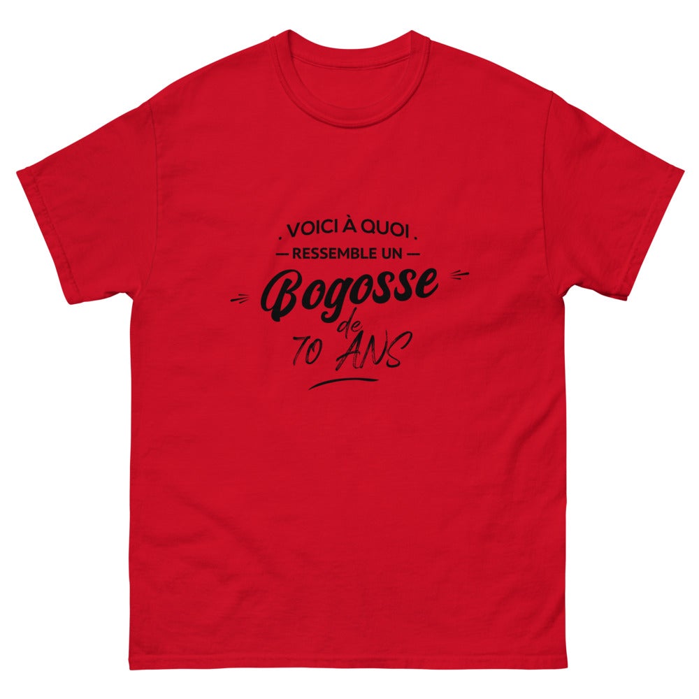T-shirt anniversaire 70 ans bogosse 70 ans cadeau humour