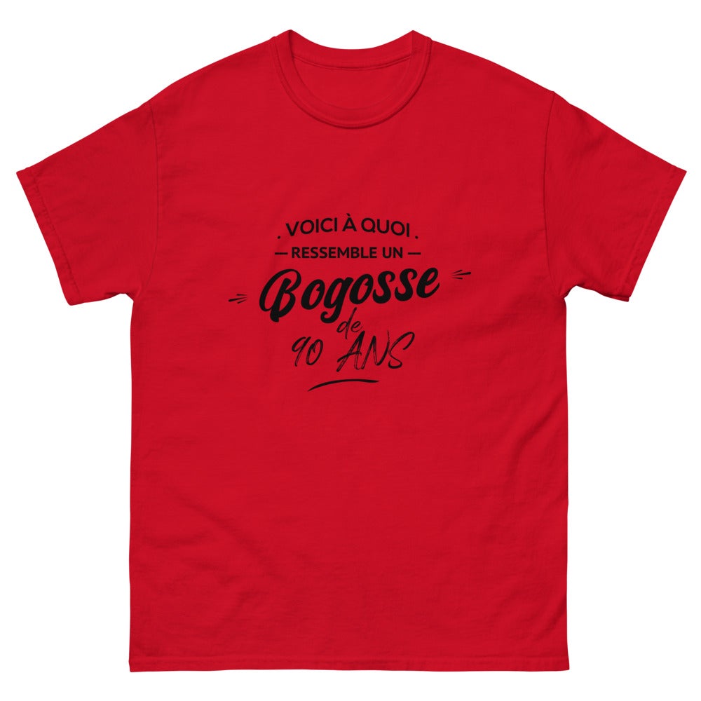 T-shirt anniversaire 90 ans bogosse 90 ans cadeau humour