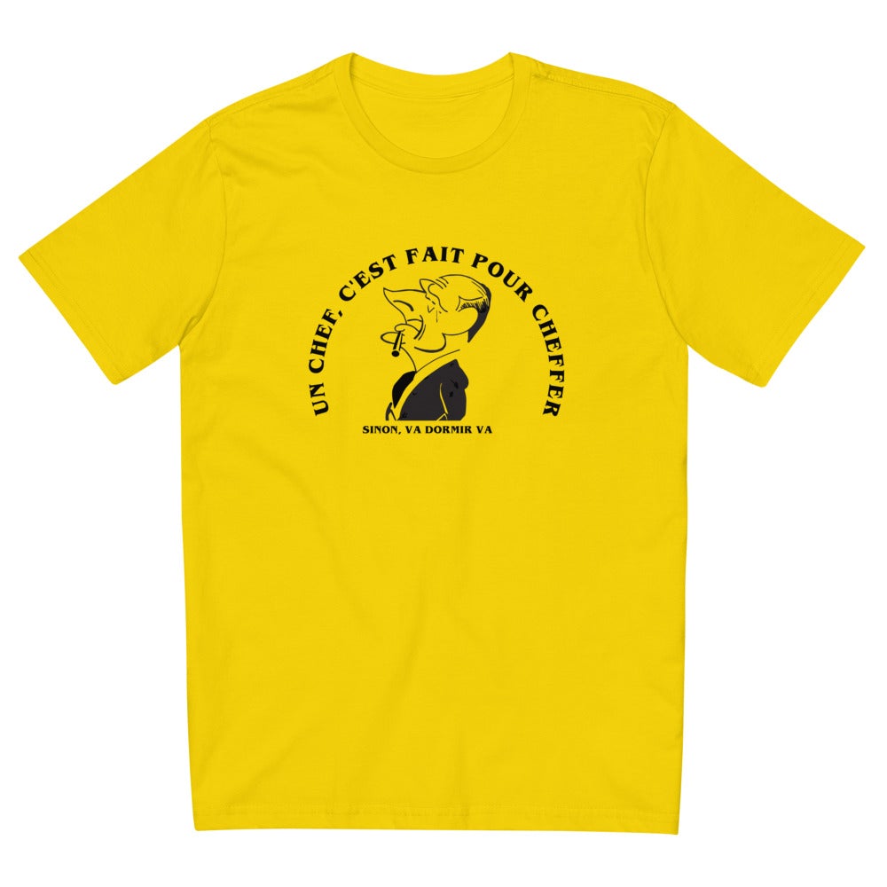 T-shirt Chirac un chef c'est fait pour cheffer