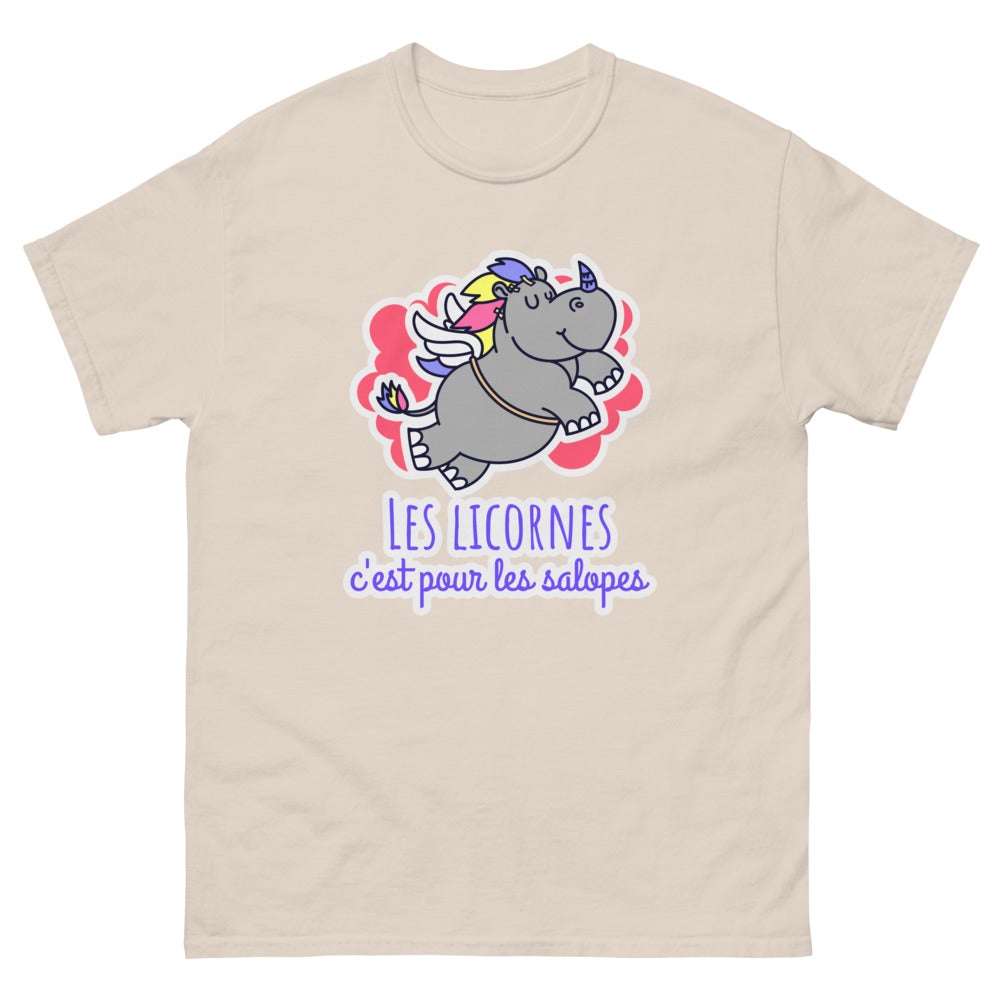 T shirt licorne adulte