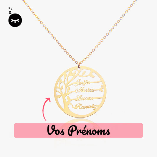 Collier Arbre généalogique Personnalisé prénom