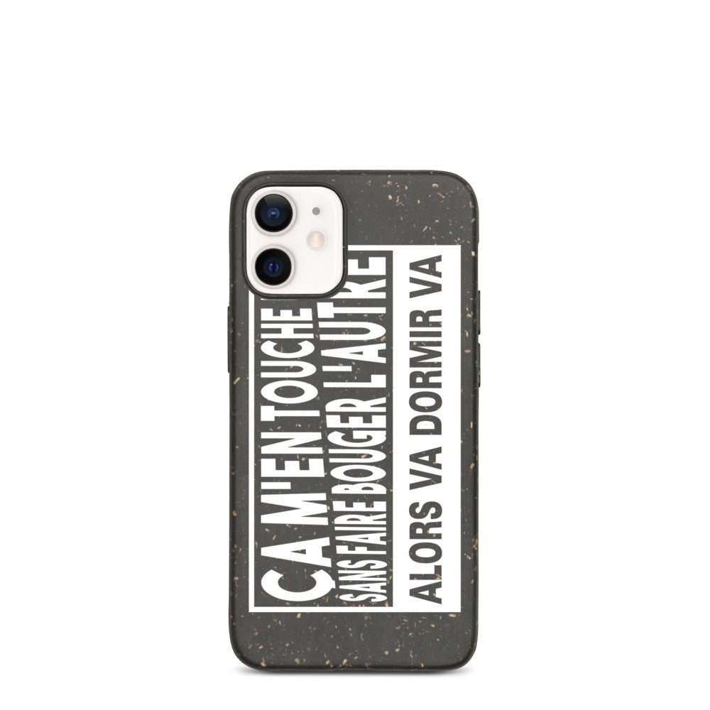 Coque de téléphone biodégradable "ça m'en touche une sans faire bouger l'autre"