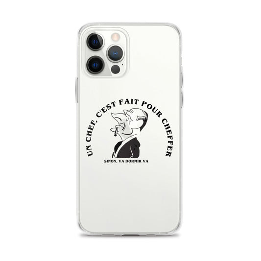 Coque pour iPhone Chirac un chef c'est fait pour cheffer