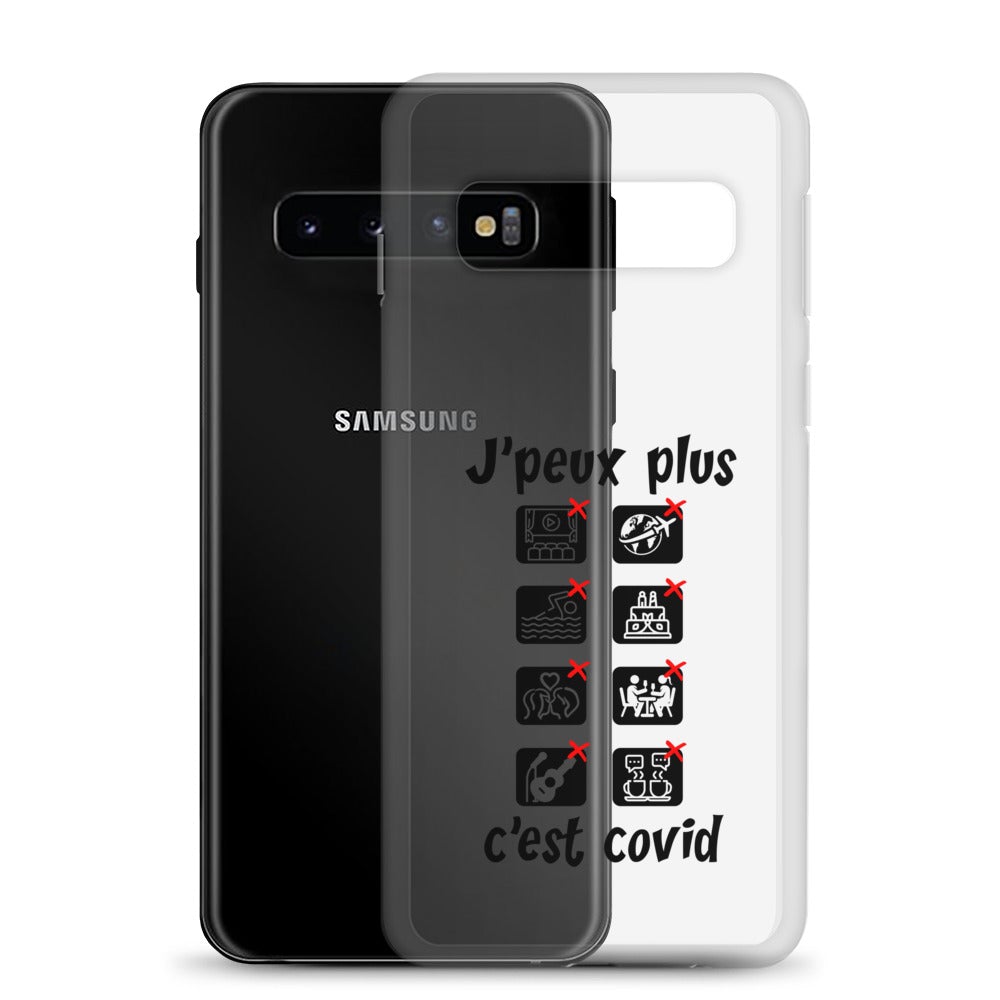 Coque Samsung "J'peux plus c'est covid"
