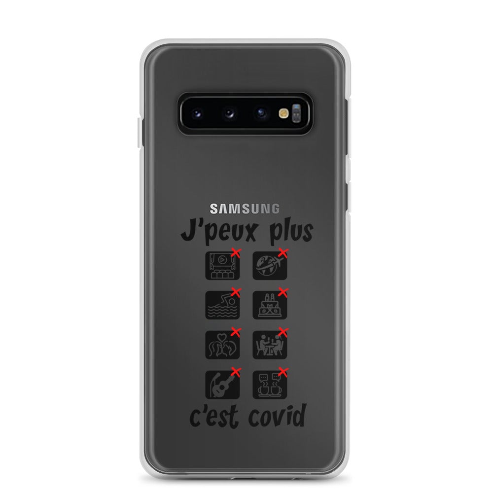 Coque Samsung "J'peux plus c'est covid"