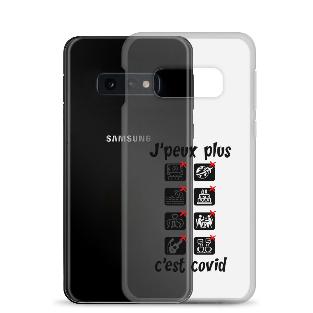 Coque Samsung "J'peux plus c'est covid"