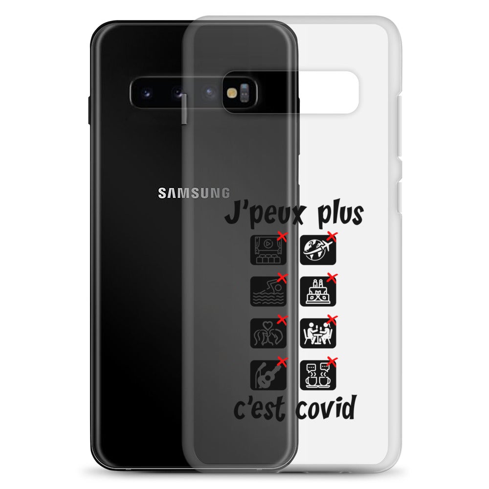 Coque Samsung "J'peux plus c'est covid"
