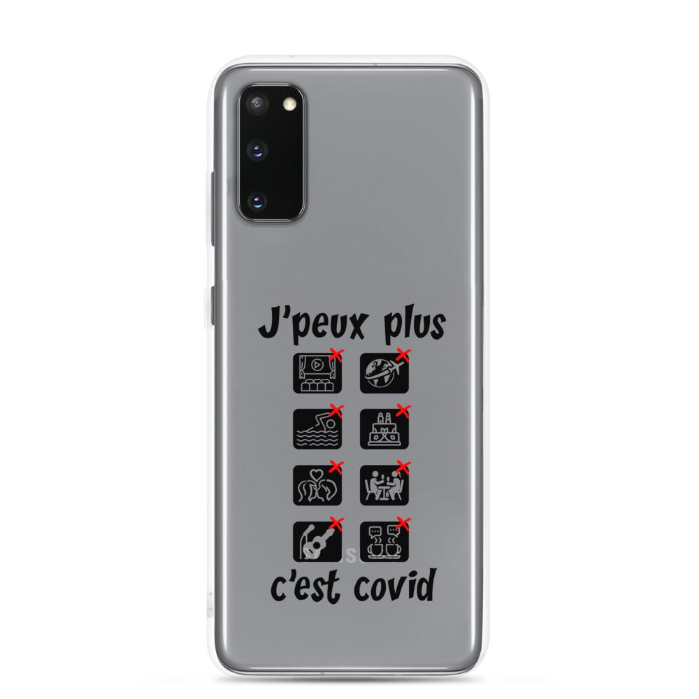 Coque Samsung "J'peux plus c'est covid"