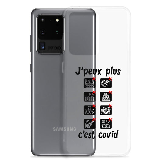 Coque Samsung "J'peux plus c'est covid"