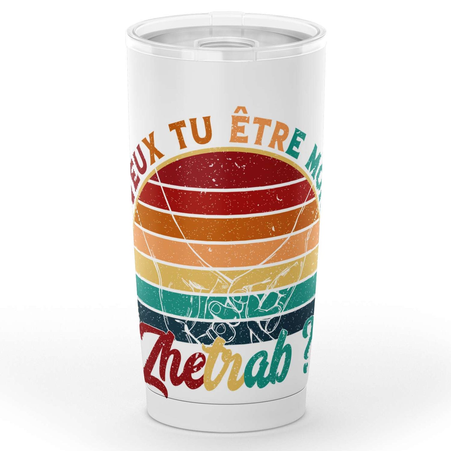 Gobeletcouple veux tu être mon Zhetrab ? Tee shirt Saint valentin en acier inoxydable