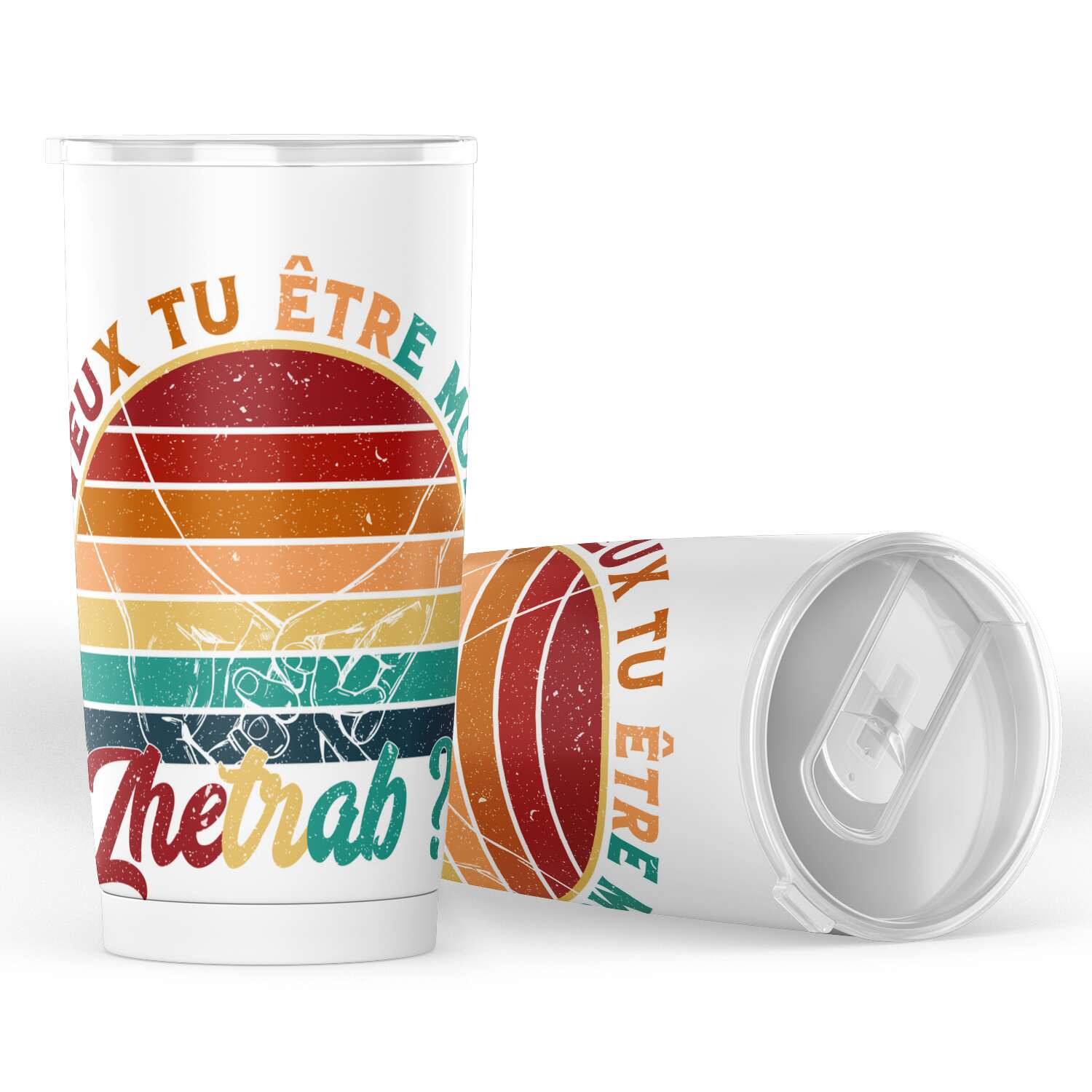 Gobeletcouple veux tu être mon Zhetrab ? Tee shirt Saint valentin en acier inoxydable