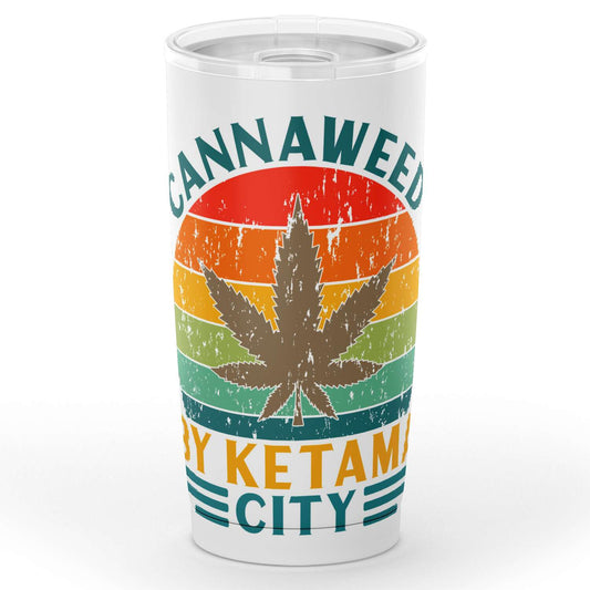 Gobelet cannaweed by ketama city en acier inoxydable