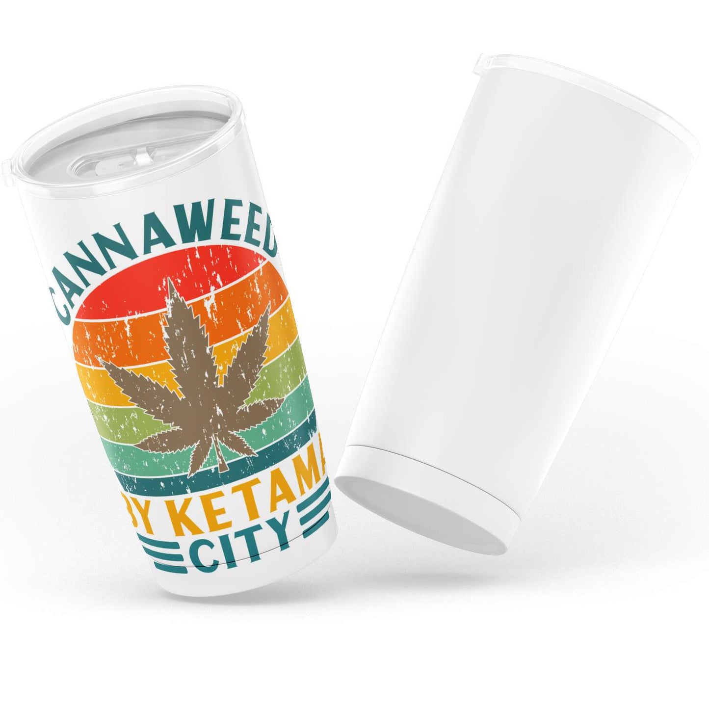 Gobelet cannaweed by ketama city en acier inoxydable