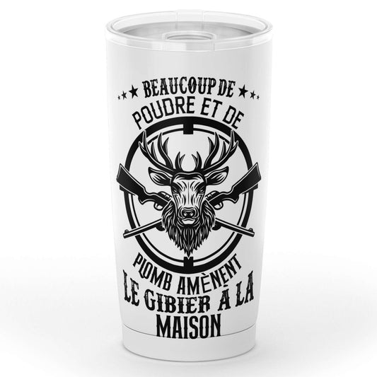 Gobelet chasse beaucoup de Poudre et de Plomb amène le 