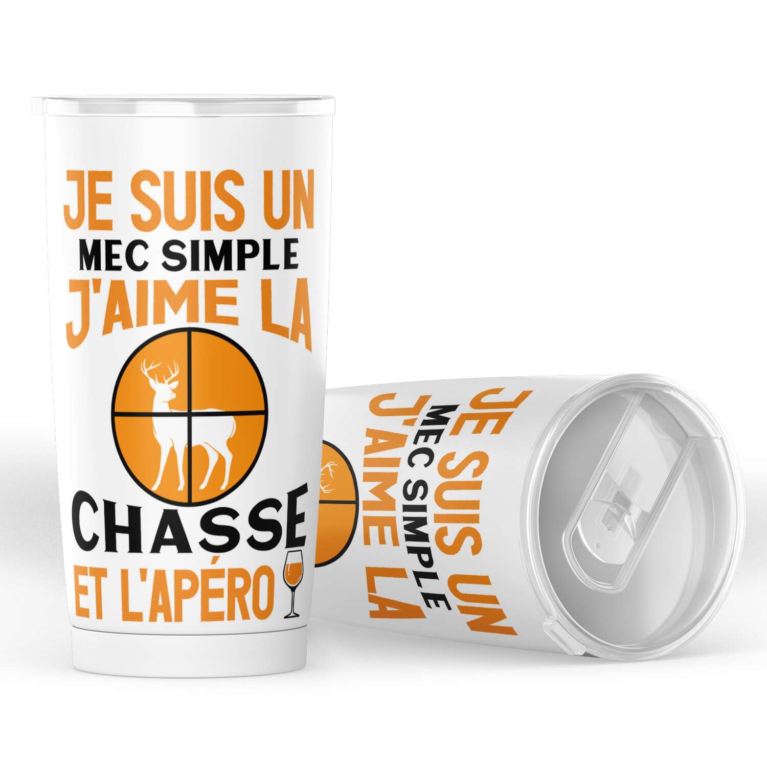 Gobelet chasse et Apéro en acier inoxydable