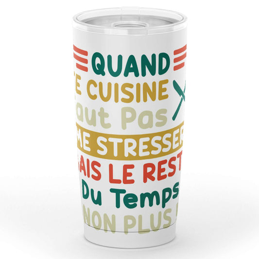 Gobelet cuisine chef cuisinier en acier inoxydable