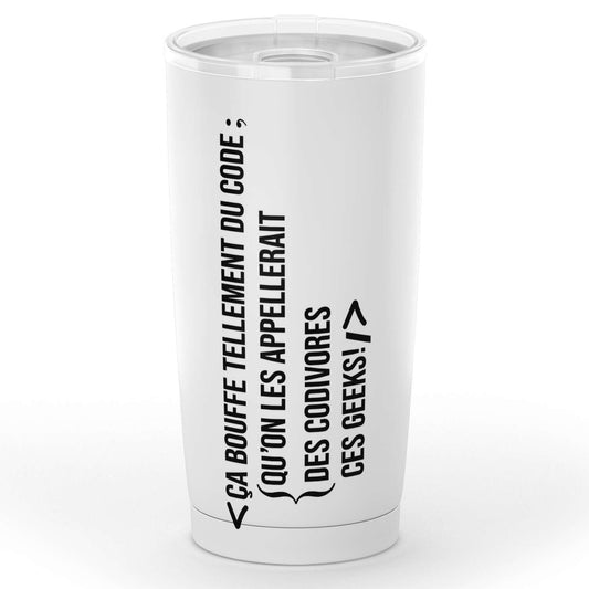 Gobelet developpeur Geek les Codivors en acier inoxydable | 