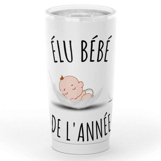 Gobelet Élu bébé de l'année en acier inoxydable
