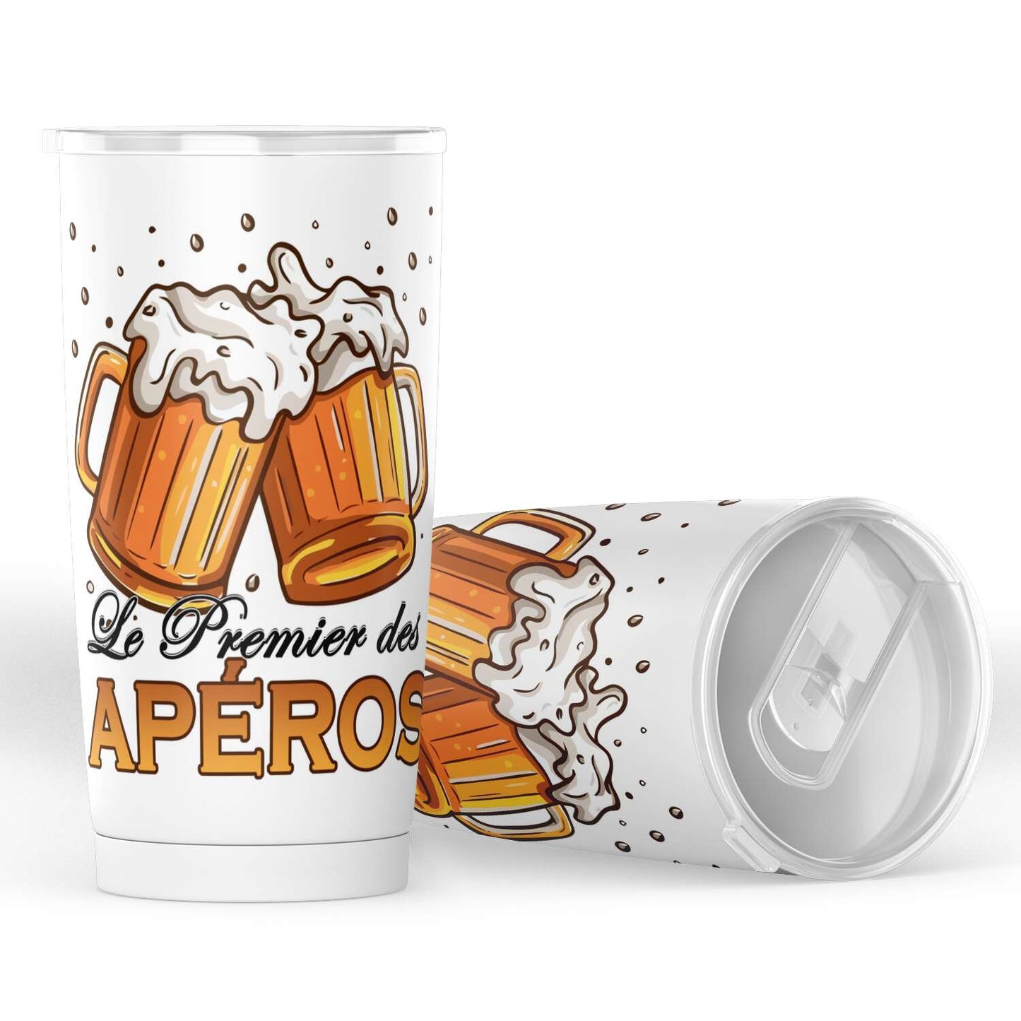 Gobelet en acier inoxydable "Le Premier des apéros"