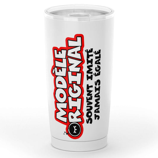 Gobelet en acier inoxydable "Modèle original souvent imité jamais égalé"