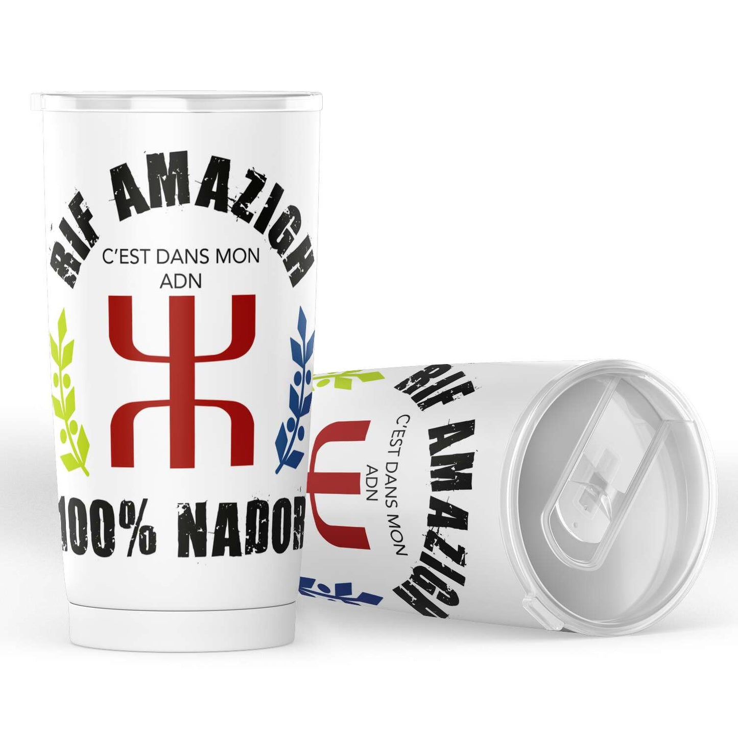 Gobelet en acier inoxydable "RIF AMAZIGH 100% NADOR"