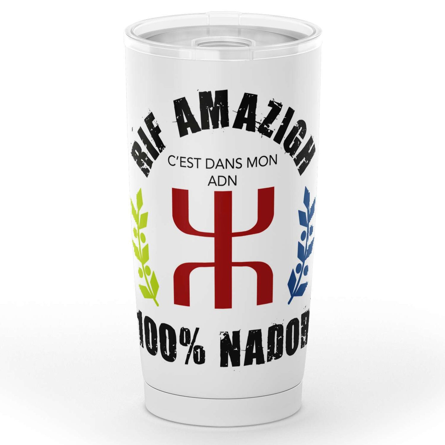 Gobelet en acier inoxydable "RIF AMAZIGH 100% NADOR"