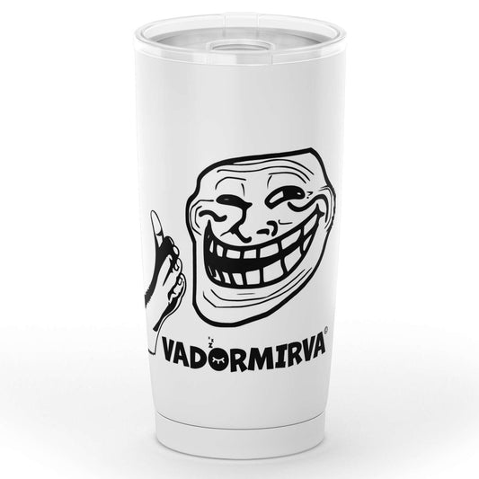 Gobelet en acier inoxydable "Trollface vadormirva"