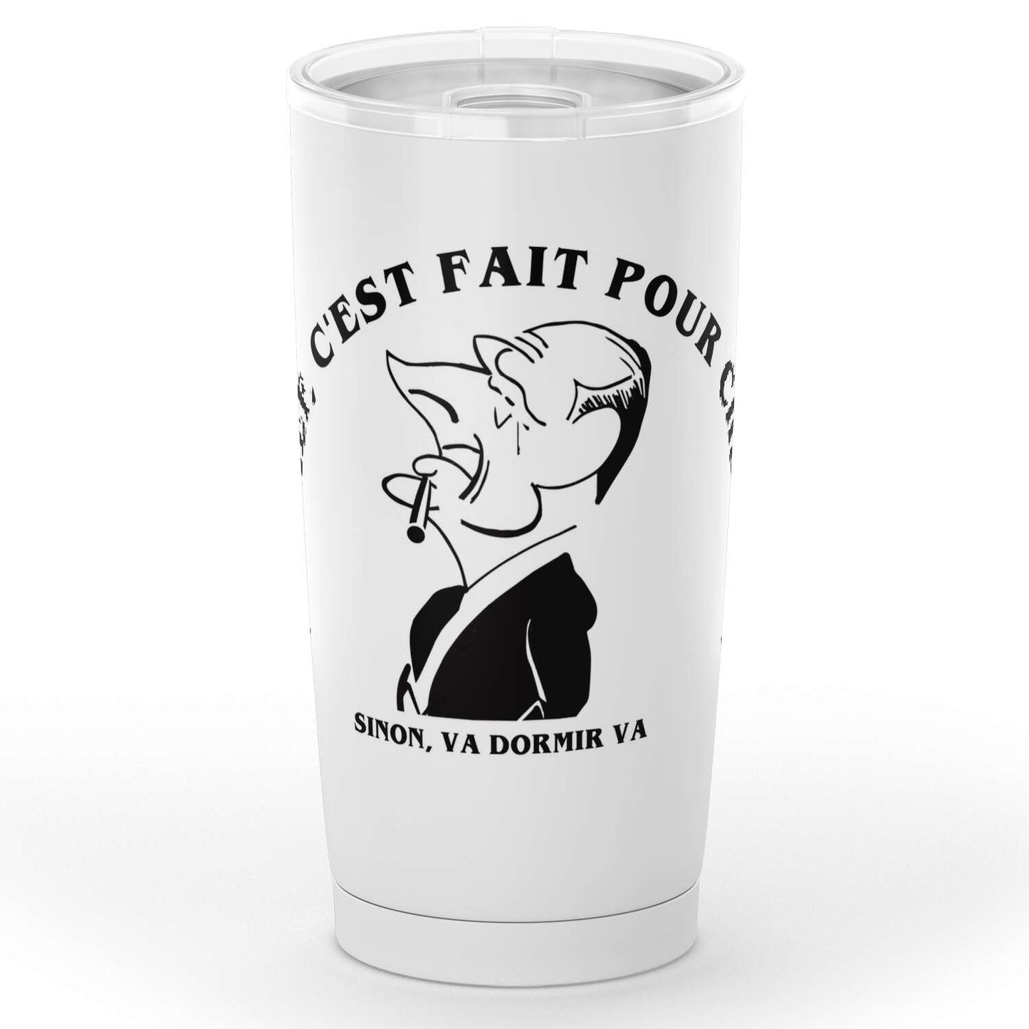 Gobelet en acier inoxydable "Un chef c'est fait pour cheffer"