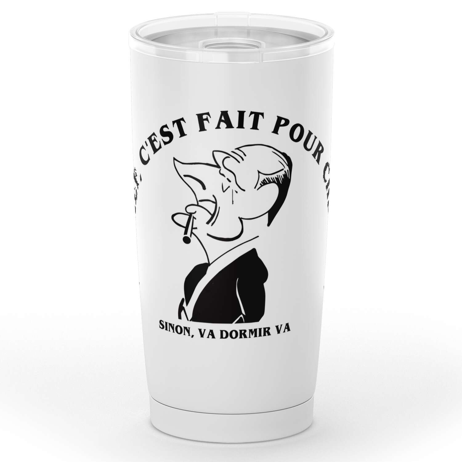 Gobelet en acier inoxydable "Un chef c'est fait pour cheffer"