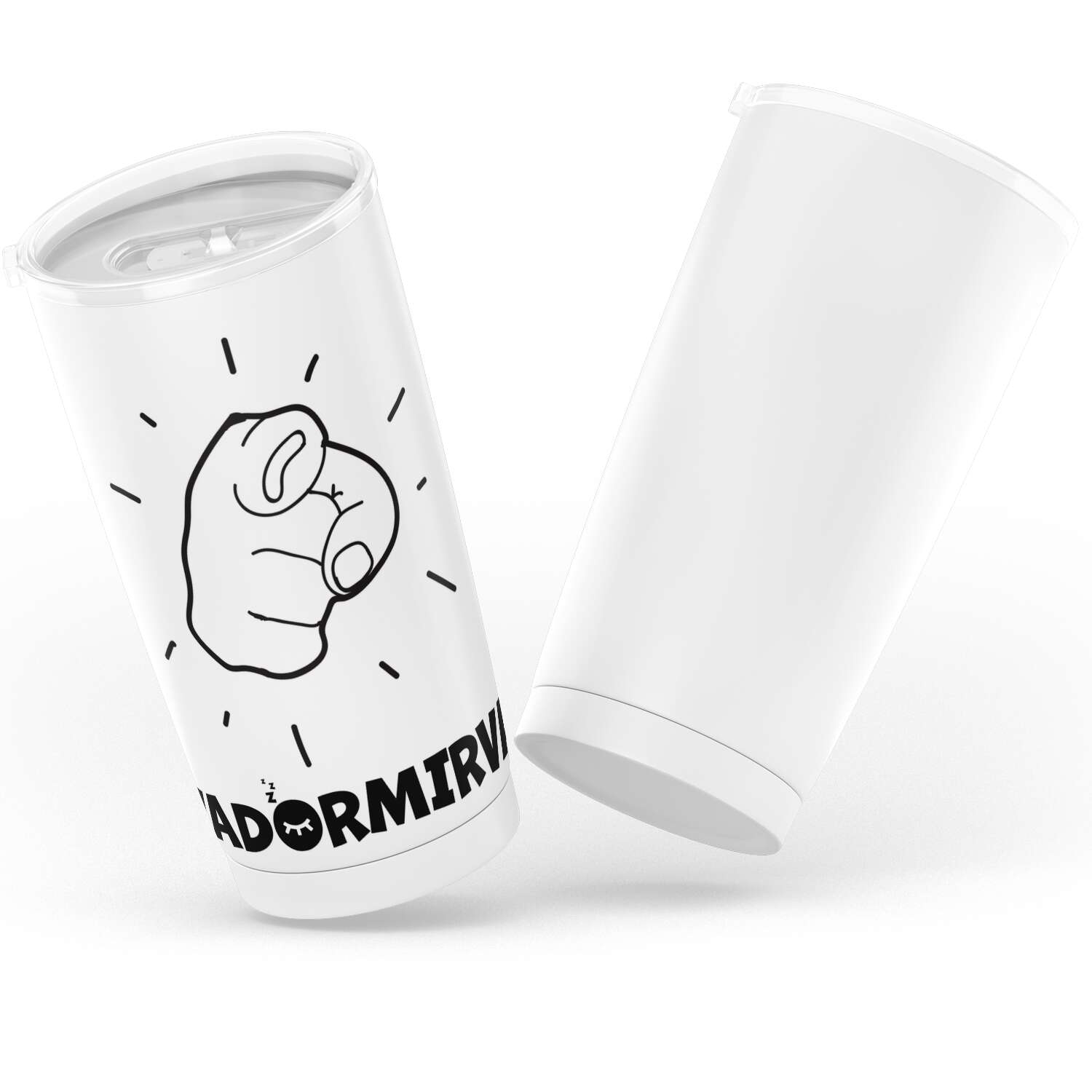 Gobelet en acier inoxydable "va dormir va"