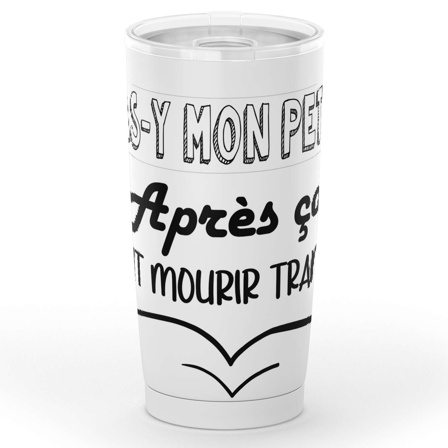 Gobelet foot Vas-y mon petit en acier inoxydable