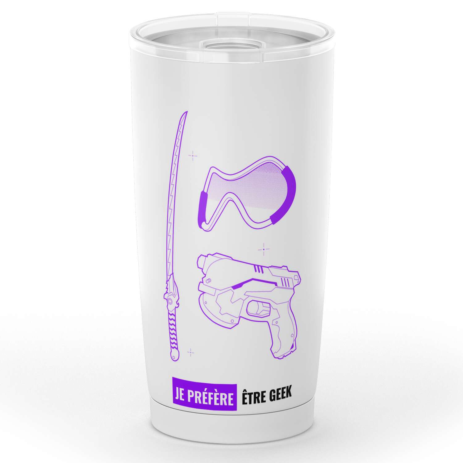 Gobelet gamer console en acier inoxydable