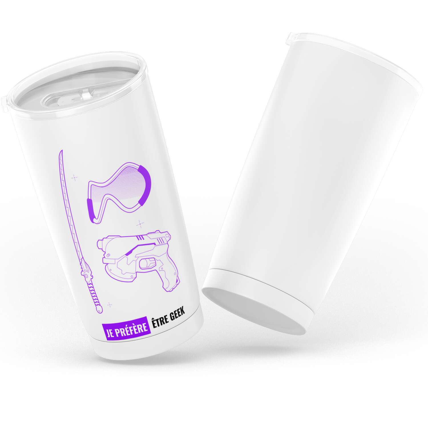 Gobelet gamer console en acier inoxydable
