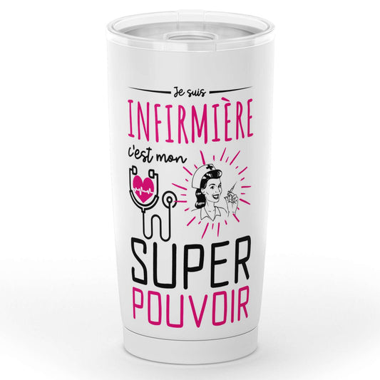 Gobelet infirmière en acier inoxydable | Subliminator