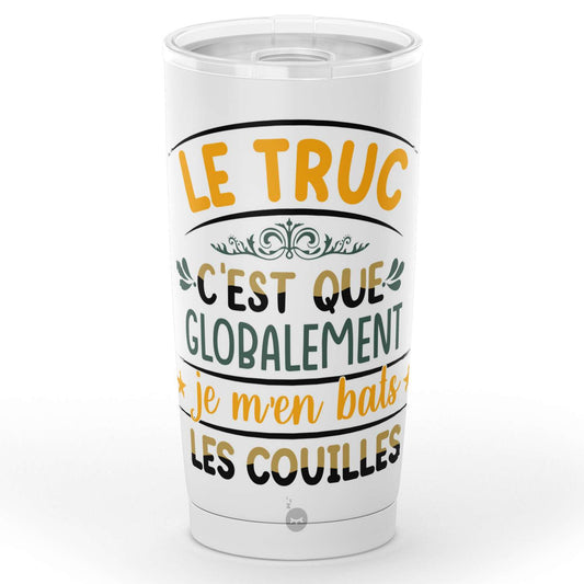 Gobelet Je m’en bats les couilles en acier inoxydable