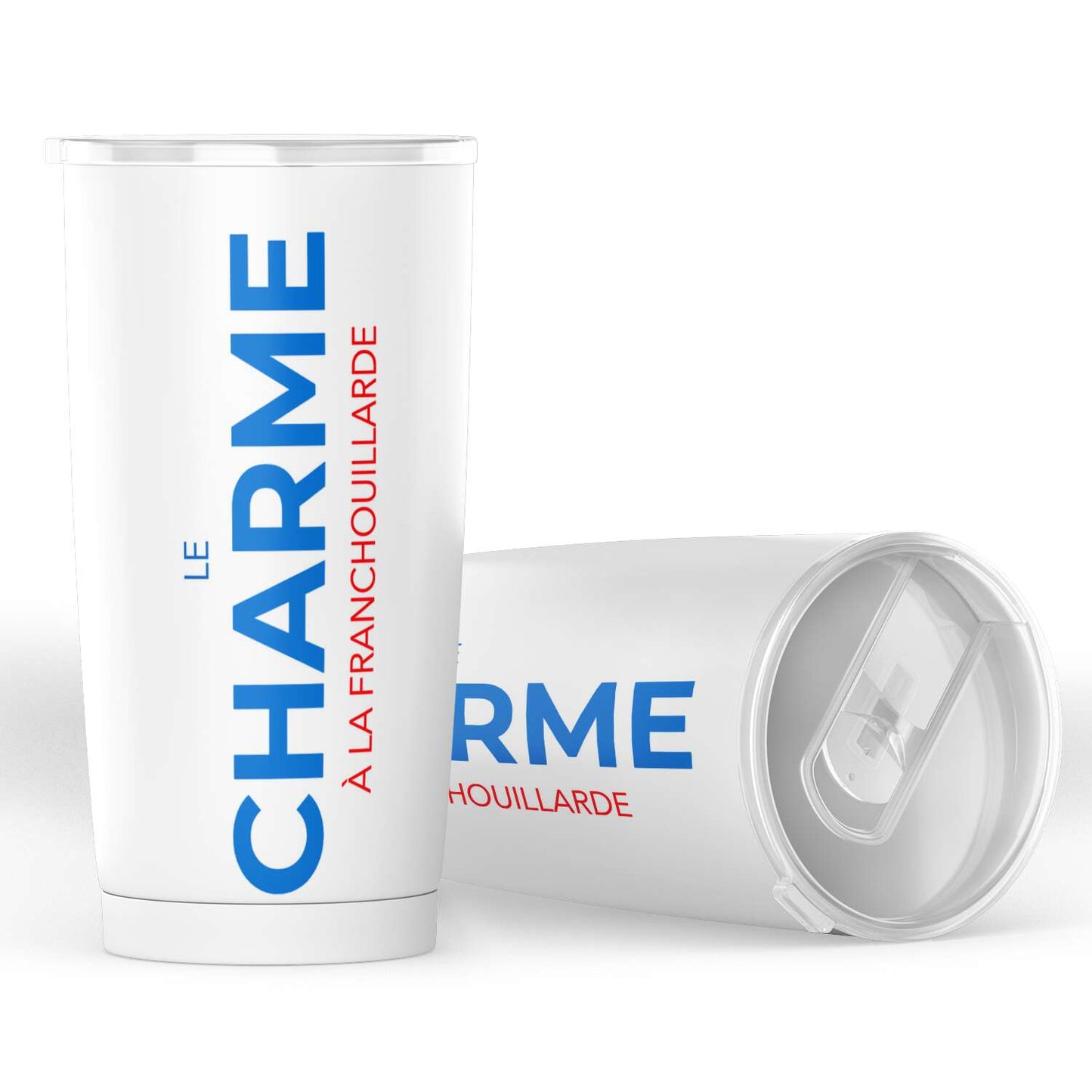 Gobelet le charme à la franchouillarde en acier inoxydable