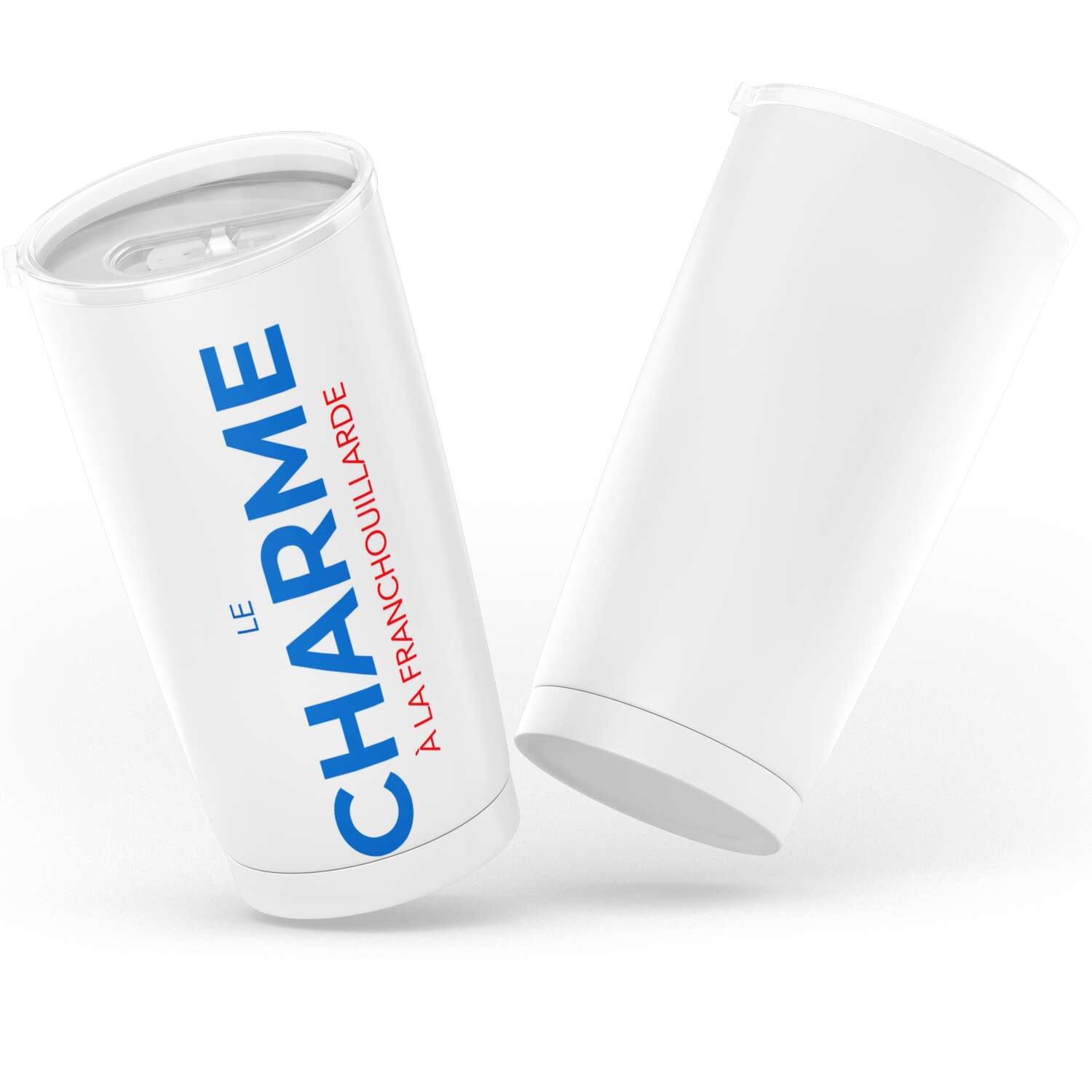 Gobelet le charme à la franchouillarde en acier inoxydable