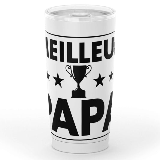 Gobelet meilleur papa en acier inoxydable