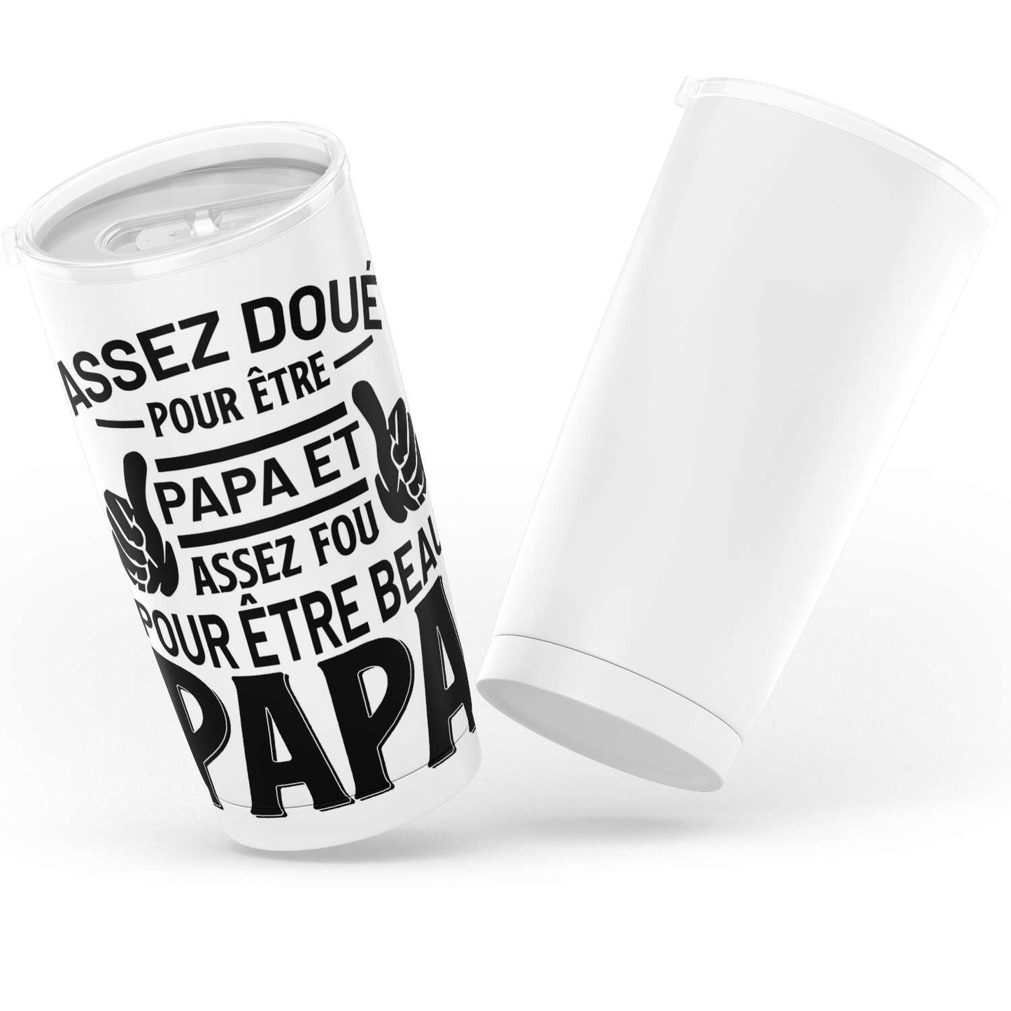 Gobelet Papa beau papa en acier inoxydable