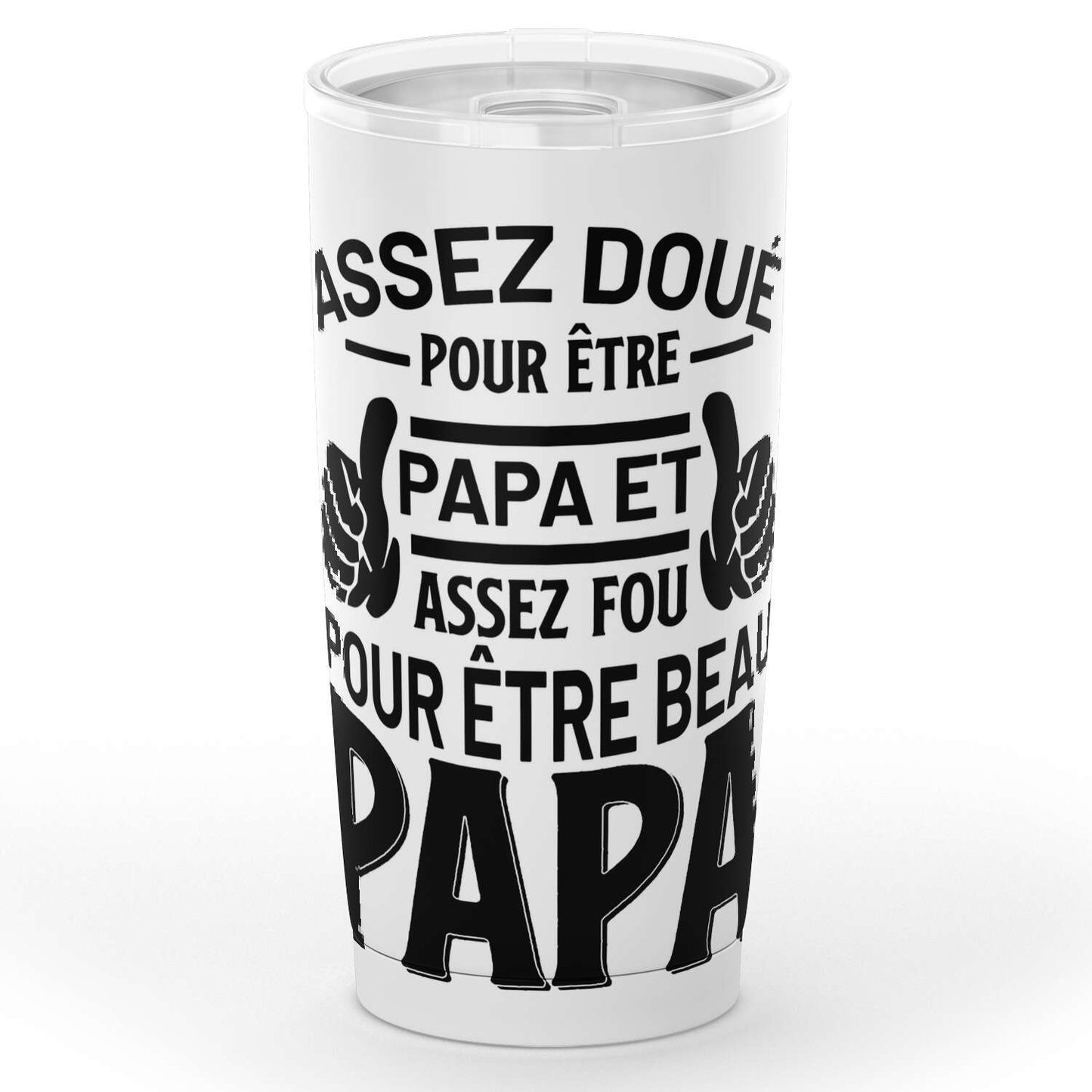 Gobelet Papa beau papa en acier inoxydable