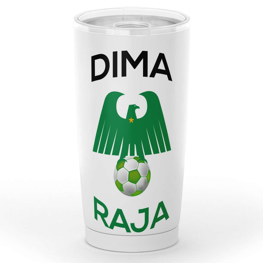 Gobelet raja de casablanca club athlétic en acier inoxydable