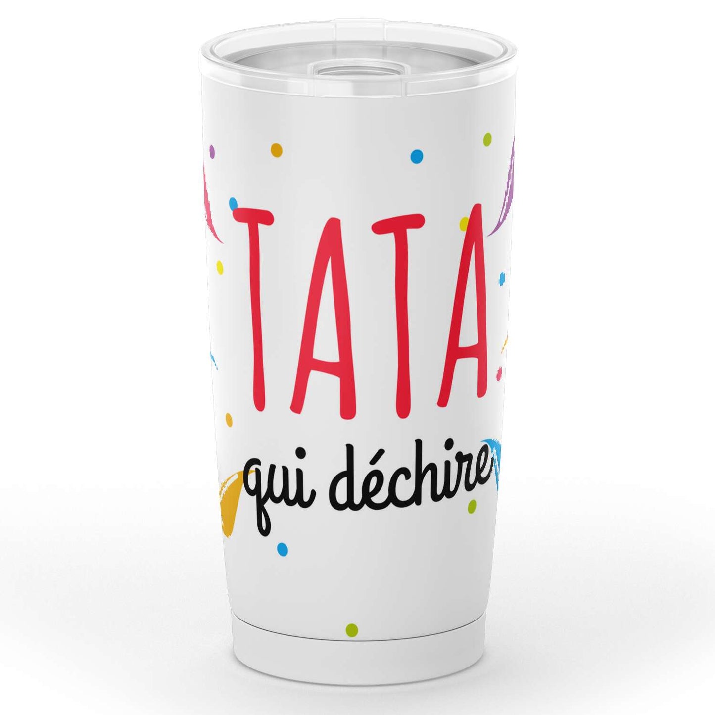 Gobelet Tata qui déchire en acier inoxydable | Subliminator